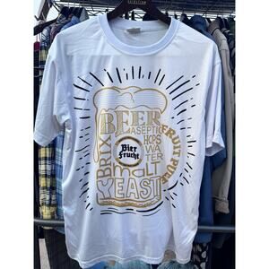 Micro Brewery T-Shirt L Men's Beir Frucht. Fruit Hops Malt. Beer Performance Tee